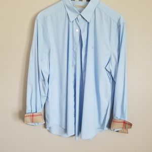 Men's Burberry Brit Light Blue Check Shirt